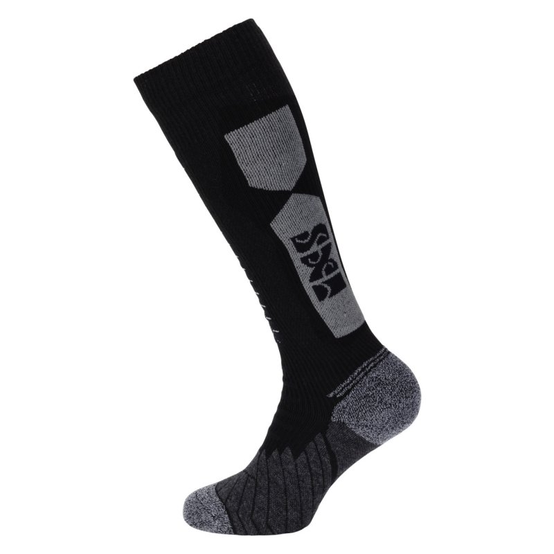 iXS Socken 365 lang schwarz-grau von iXS
