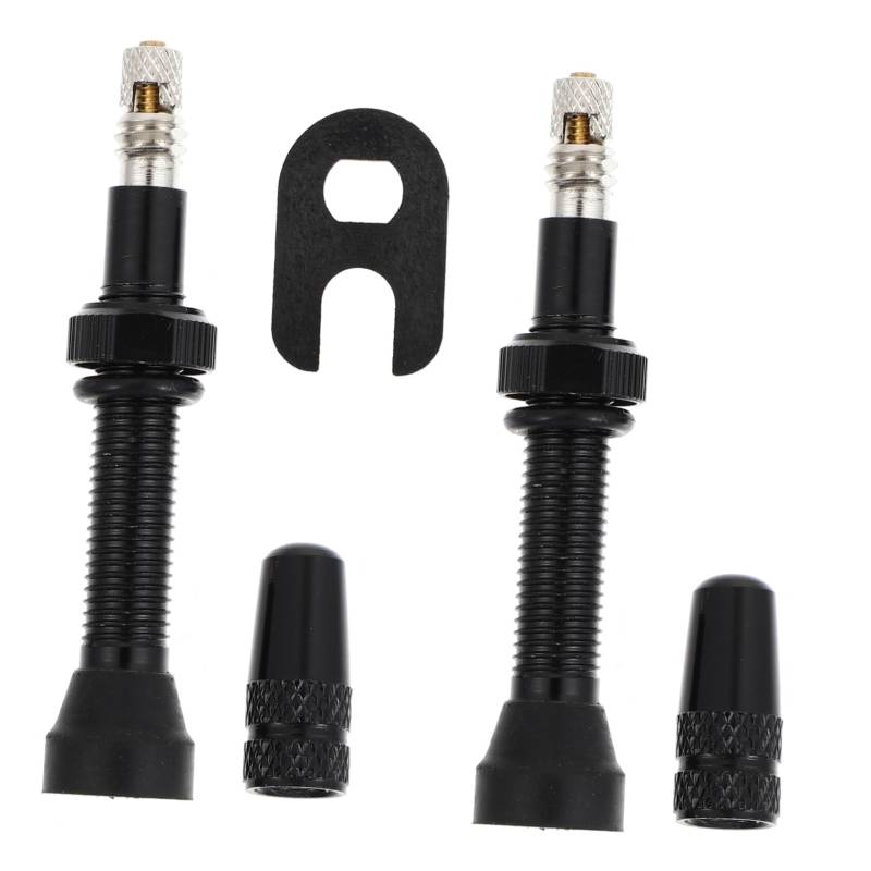 ibasenice 1 Set Ventil Luft Fahrrad Reifen Vorbauten Aluminium Stem Rad Stem Vorbauten Caps Schwarz Aluminium Legierung von ibasenice