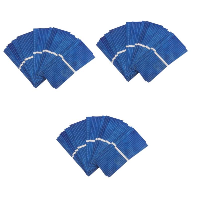 ibasenice 3 Sätze Solarzelle Sonnenkollektor Batterieladegerät Für Solarpanel Solar- Mini Autoladezubehör Usb-solarpanel-ladegerät Polykristallin Blue 100 Stück * 3 von ibasenice