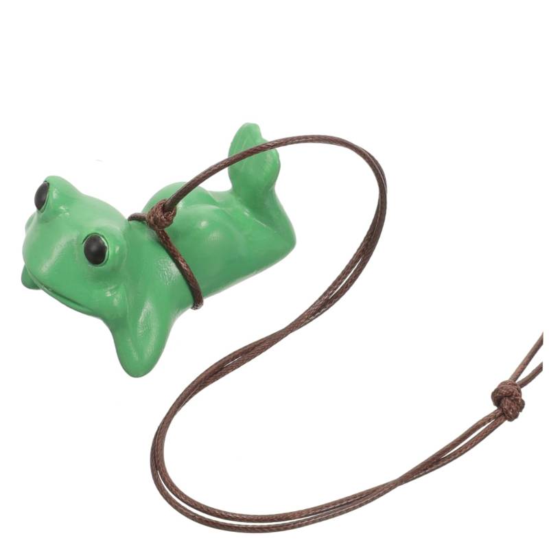 ibasenice Frosch Auto Hängedekoration Rückspiegel Ornament Cute Frog Car Charm Robustes Plaster Material Einfache Installation Einzigartiges Design Für Auto-innenraum von ibasenice