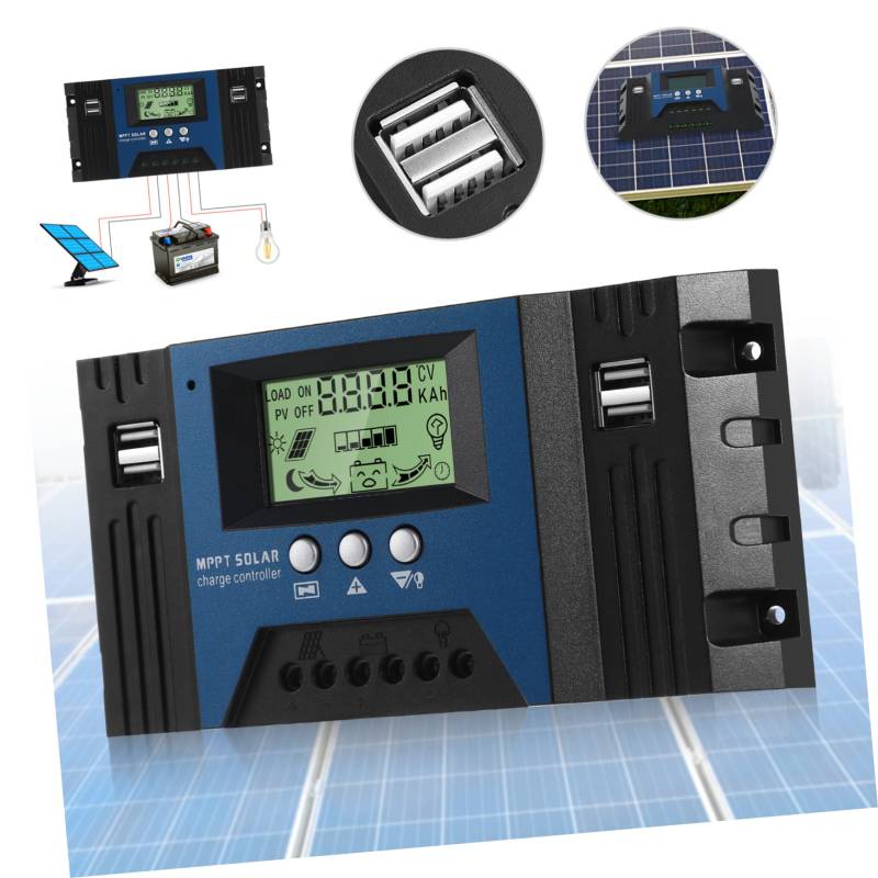 ibasenice Solarregler Solarpanel Laderegler Kleiner Solarladegerät Regler Mppt Solarladeregler Solarstromregler 12 V Solarladeregler 12 V von ibasenice