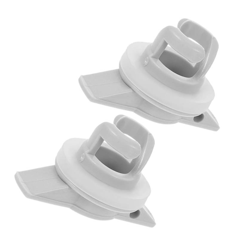 ifundom 2 Stück Gummi -Boot -Luftventilabdeckung Ablassschraubensatz Scupper-Stecker für Kanus Ablaufstopfen Scupper -Steckerboot Gummiableerstange Kajak Speigatt Stecker Kit PVC Weiß von ifundom