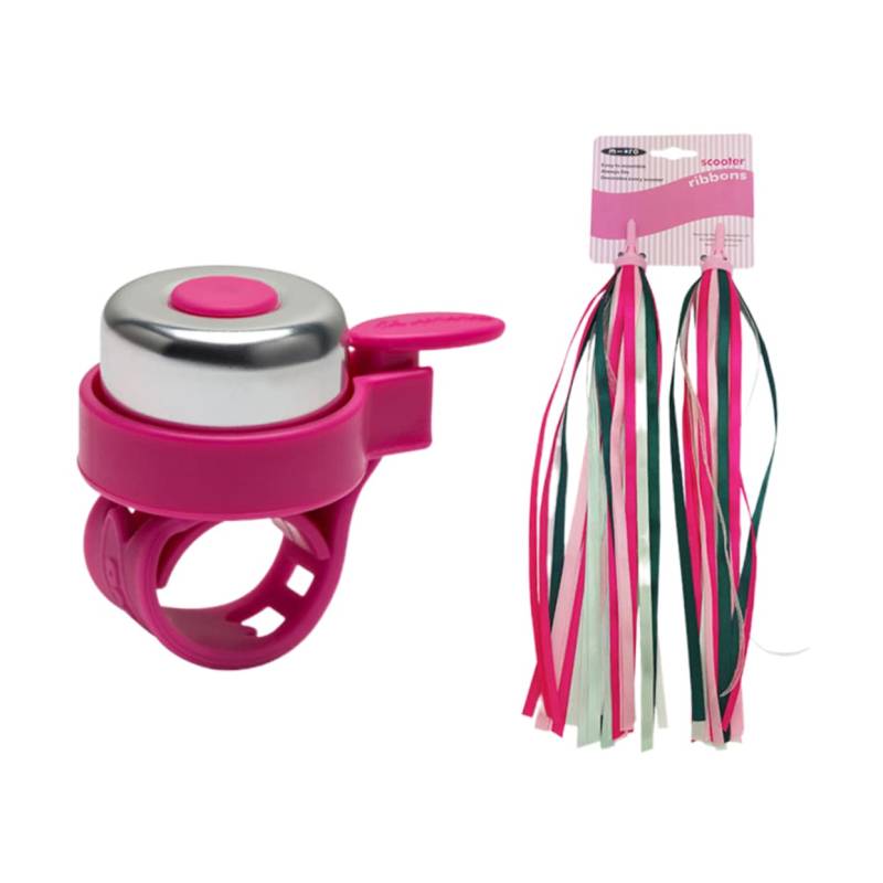 ifundom 2 Stück Rosa Autos Glockenband E Fahrradzubehör Quastenbänder Lenkerquasten Bike Quasten Handhaben Lenkergriffe Streamer Fahrradgriffe Quaste von ifundom