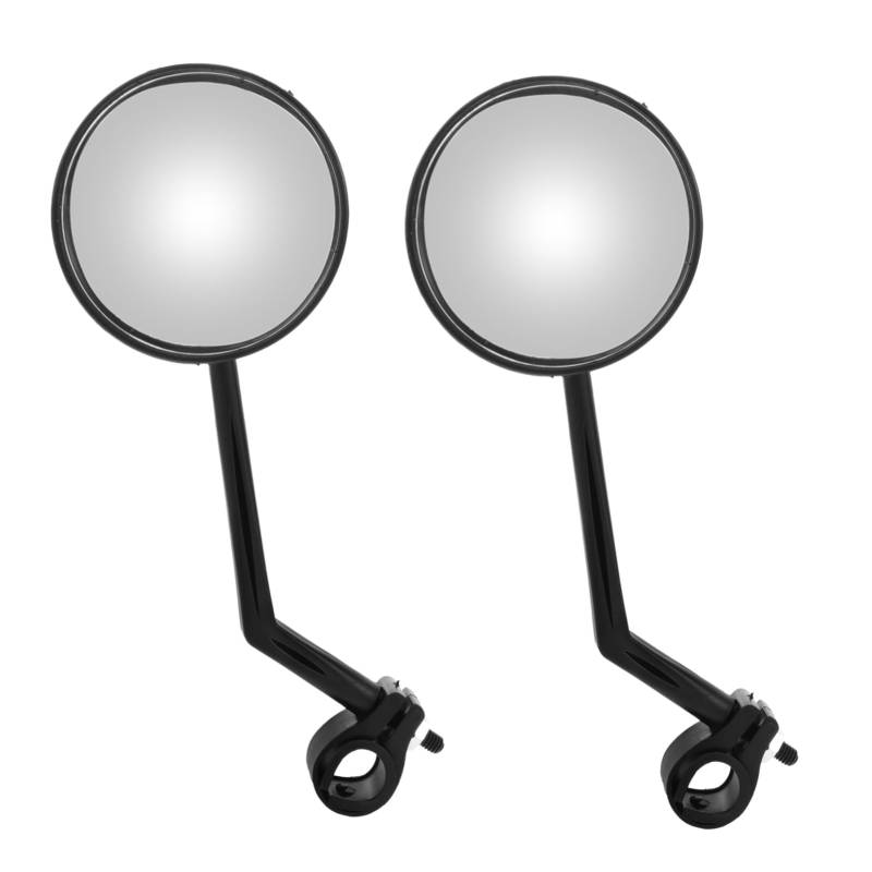 ifundom 2 Stück Spiegelzubehör Rollerspiegel Rollerteile Elektroroller Lenker Für Lenker Ansicht Fahrräder Erwachsene Reiten Rückspiegel Fahrrad Schwarz Abs von ifundom