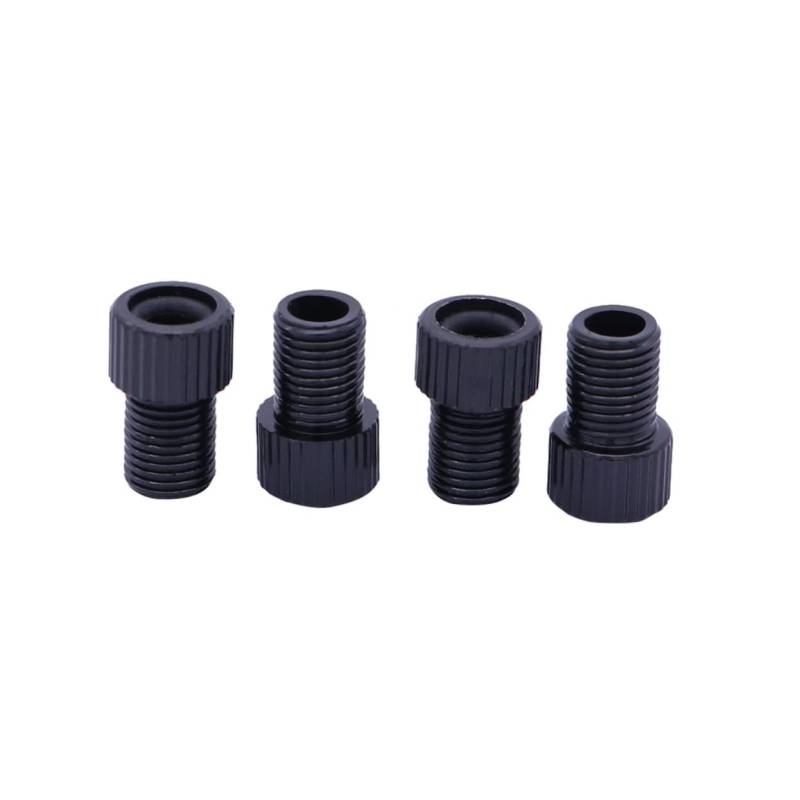 ifundom 4 Stück Fahrradventil-Adaptersatz Adapter für Ventilpumpe Adapter für Fahrradventile Kompressor Adapter Fahrradreifen -Ventiladapter Luftpumpenadapter Black von ifundom