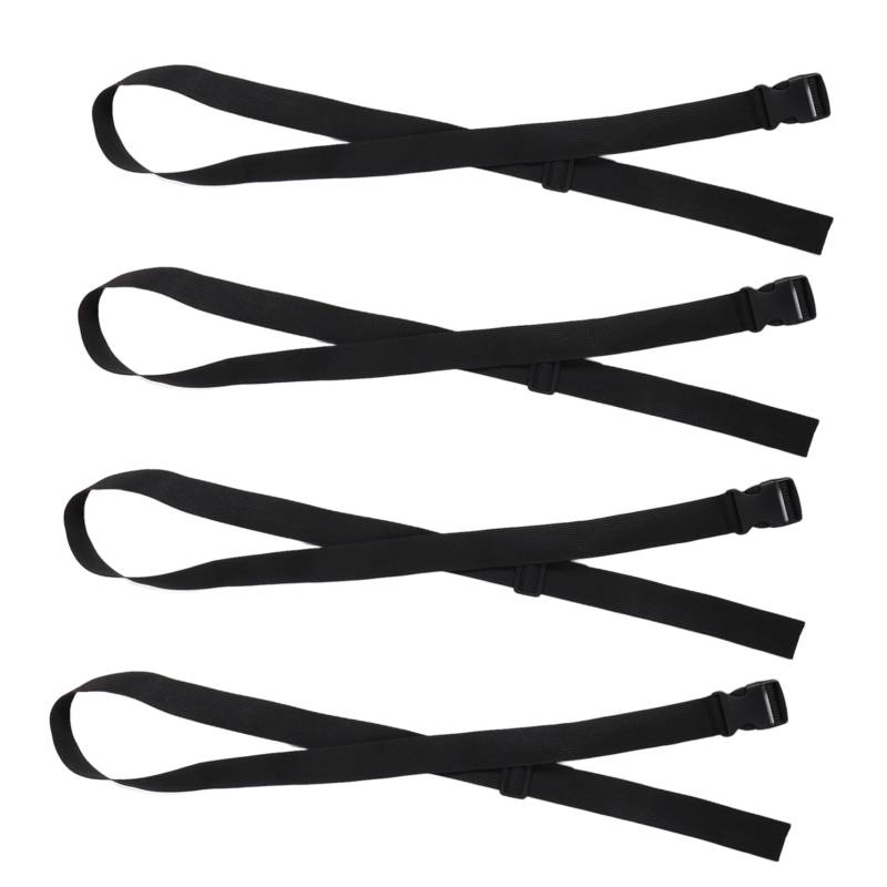 ifundom 4 Stück Multifunktionaler Fixiergurt Gepäckgurte Koffergurt Gepäck Packgurte Reisegurte Für Gepäck Gurtband Reise Yoga Tragegurte Schwarzes Band von ifundom