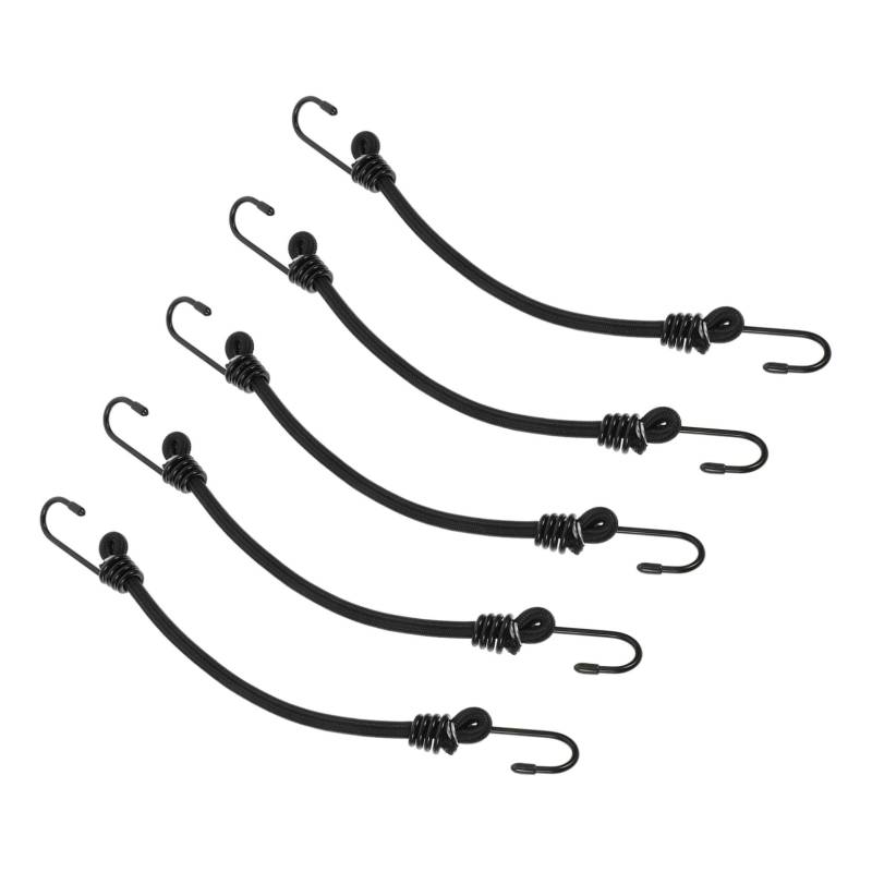 ifundom 5Stücke Bungee Cords mit Haken Gepäckfixierriemen für Fahrzeuge Strapazierfähige Frachtfixierung für LKW Anhänger Motorräder und Fahrräder von ifundom