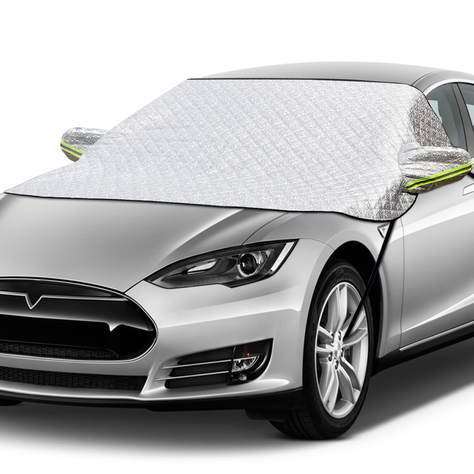 ihaspoko Auto Frontscheibenabdeckung, Windschutzscheiben-Abdeckung für EIS und Schnee 3-lagiger Schutz für Schnee, EIS, UV Frost Winddichte Sonnenschutz-Abdeckung für Autos und kompakte SUVs ihaspoko Auto Frontscheibenabdeckung, Windschutzscheiben-Abdeckung für EIS und Schnee 3-lagiger Schutz für Schnee, EIS, UV Frost Winddichte Sonnenschutz-Abdeckung für Autos und kompakte SUVs von ihaspoko