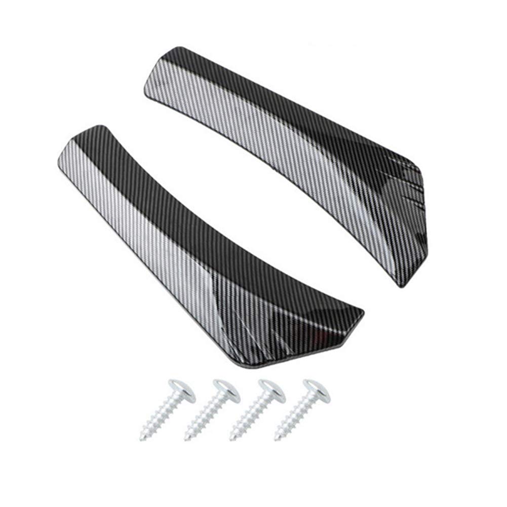 ihreesy 1 Paar Auto Heckstoßstange Spoiler,Universal ABS Auto Heckstoßstange Lip Splitter Protector Heckstoßstange Canard Diffusor Splitter Flossen Abdeckung Auto Modifiziertes Zubehör von ihreesy