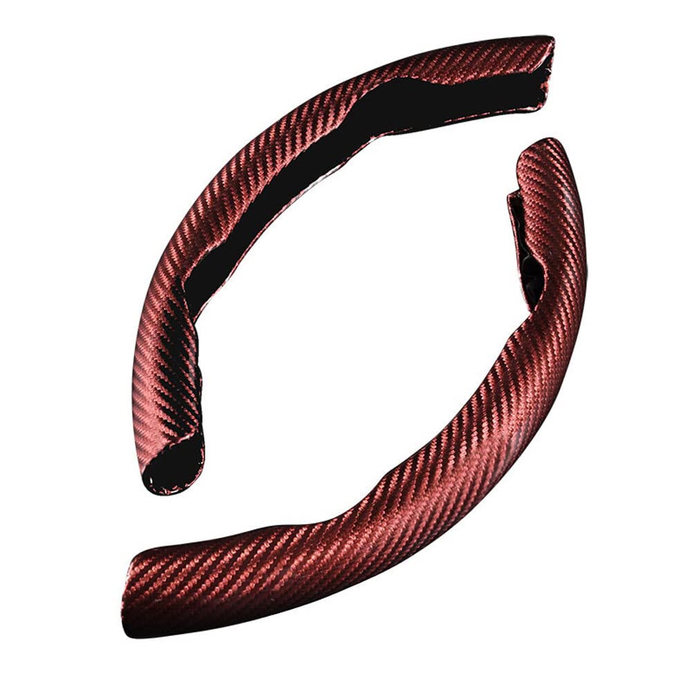 ihreesy 1 Paar Auto Lenkrad Abdeckung,Kohlefaser Muster Auto Lenkradhülle Lenkradabdeckung Universal Lenkrad Booster Cover 38cm Lenkradbezug Anti Rutsch Lenkradschoner,Braun ihreesy 1 Paar Auto Lenkrad Abdeckung,Kohlefaser Muster Auto Lenkradhülle Lenkradabdeckung Universal Lenkrad Booster Cover 38cm Lenkradbezug Anti Rutsch Lenkradschoner,Braun von ihreesy