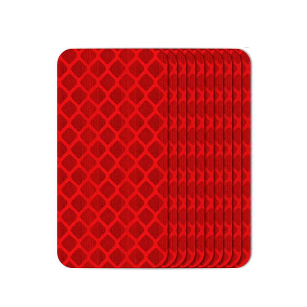 ihreesy 10 Stück Reflektorband Warnklebeband, PET Klebeband Selbstklebend Reflektorfolie Nachtwarnung Wasserdichte Helmaufkleber Reflektierende Aufkleber für Motorrad Auto LKW Roller,Rot Rechteck ihreesy 10 Stück Reflektorband Warnklebeband, PET Klebeband Selbstklebend Reflektorfolie Nachtwarnung Wasserdichte Helmaufkleber Reflektierende Aufkleber für Motorrad Auto LKW Roller,Rot Rechteck von ihreesy