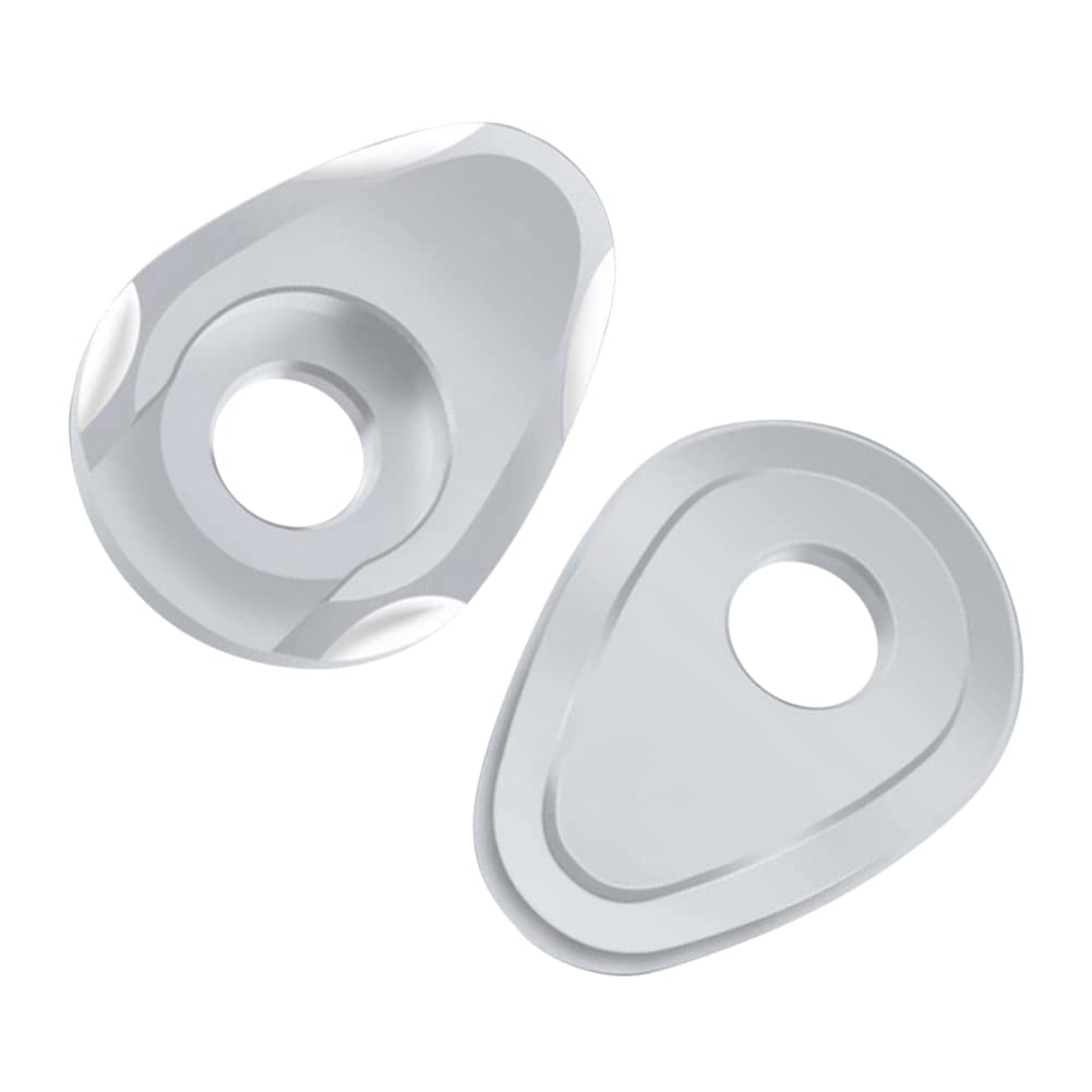 ihreesy 2 Stück Hinten Blinker Adapter Distanzstücke, Aluminiumlegierung Motorrad Blinker-Adapter AbstandshalterUniversal Blinkerabdeckungen Adapterplatten,Silber ihreesy 2 Stück Hinten Blinker Adapter Distanzstücke, Aluminiumlegierung Motorrad Blinker-Adapter AbstandshalterUniversal Blinkerabdeckungen Adapterplatten,Silber von ihreesy