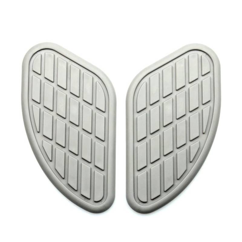 ihreesy 2 Stück Motorrad Tankpad, Gummi Kraftstofftank Aufkleber Universal Tankschutz Aufkleber Lackschutz Tankaufkleber Anti Kratz Tankdeckel Aufkleber Motorrad Öltank Schutz,Grau von ihreesy