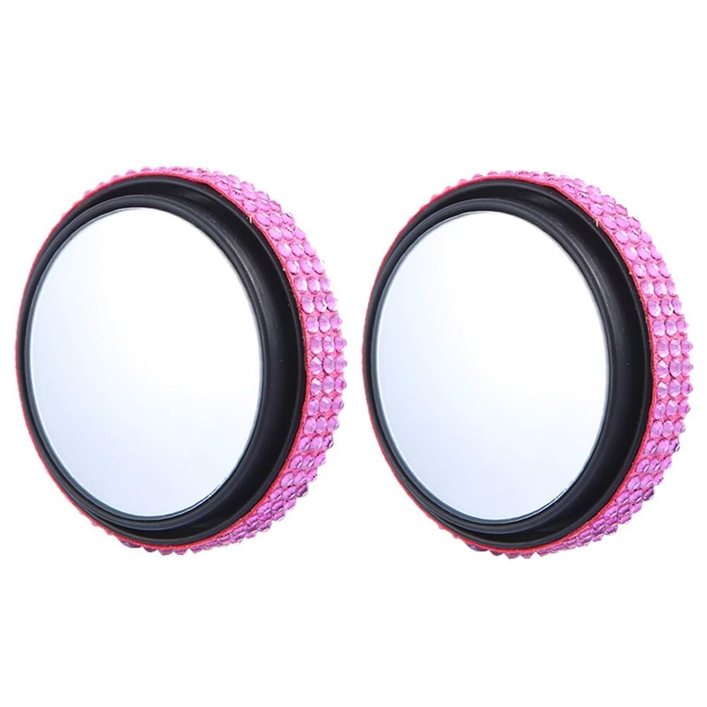 ihreesy 2 Stück Toter Winkel Spiegel Auto Blind Spot Spiegel, 360° Drehen Einstellbare Außenspiegel Blindspiegel Konvexe Rückspiegel Fahrschulspiegel Zusatzspiegel für Auto SUV LKW,Rosa ihreesy 2 Stück Toter Winkel Spiegel Auto Blind Spot Spiegel, 360° Drehen Einstellbare Außenspiegel Blindspiegel Konvexe Rückspiegel Fahrschulspiegel Zusatzspiegel für Auto SUV LKW,Rosa von ihreesy