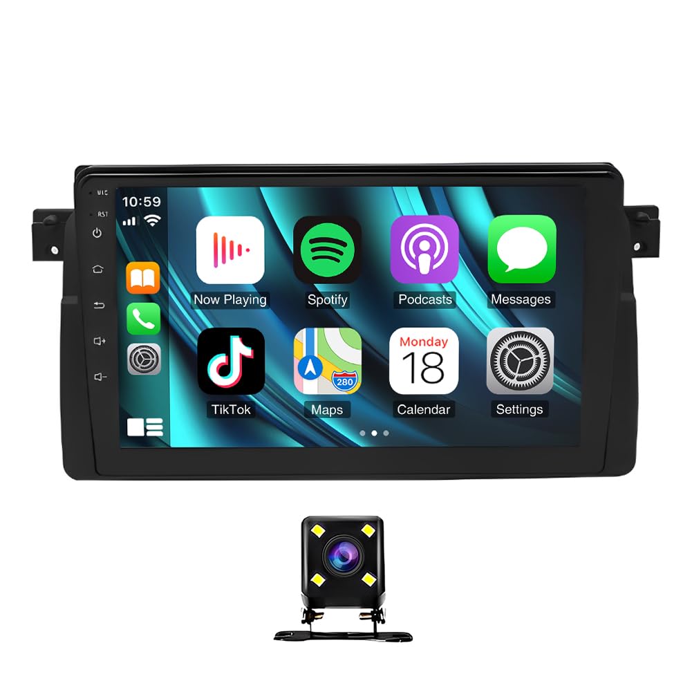 ihreesy 2G+32G Android Autoradio 2 Din kompatibel mit 3er E46 1998-2006, Android 13 9 Zoll Carplay Android Auto Autoradio mit GPS Navi WiFi Mirror Link FM/RDS Radio SWC Rückfahrkamera ihreesy 2G+32G Android Autoradio 2 Din kompatibel mit 3er E46 1998-2006, Android 13 9 Zoll Carplay Android Auto Autoradio mit GPS Navi WiFi Mirror Link FM/RDS Radio SWC Rückfahrkamera von ihreesy