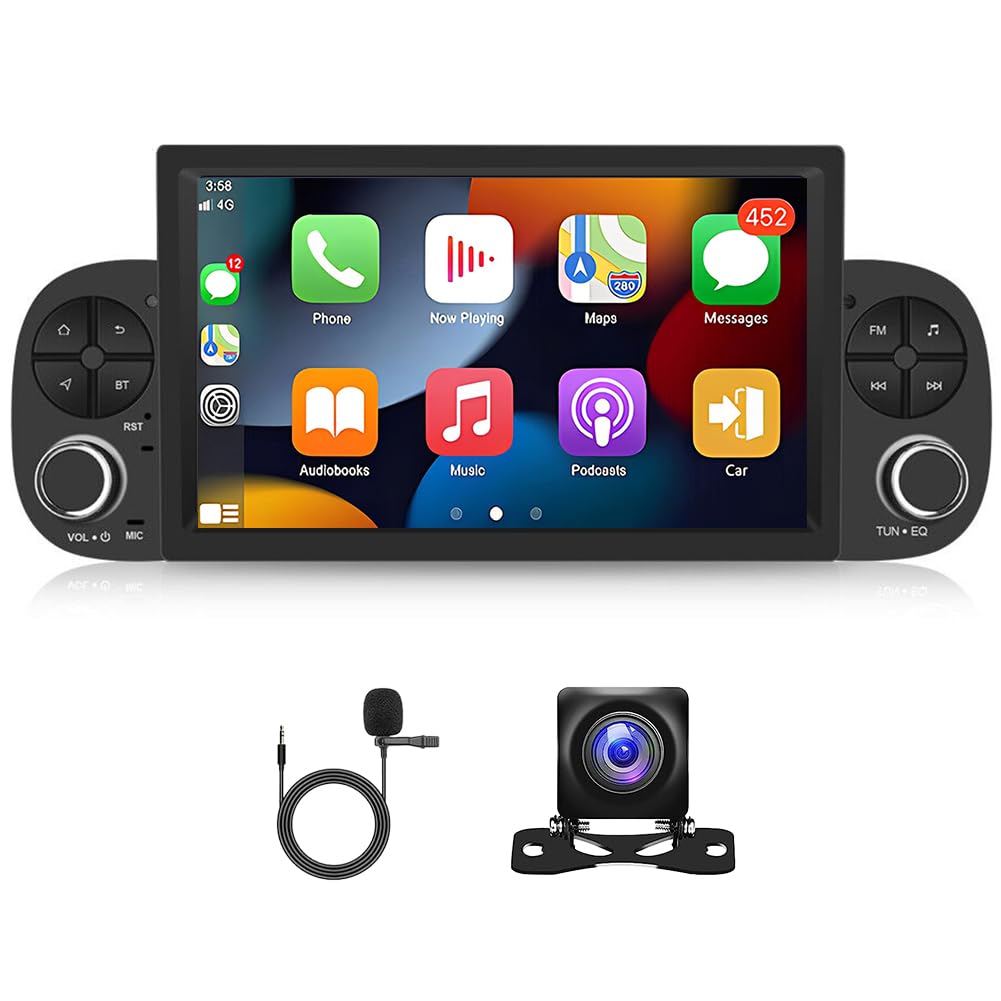 ihreesy 2G+32G Android Autoradio 2 Din kompatibel mit Fiat Panda 2013-2020, Android 13 7 Zoll Carplay Android Auto Autoradio mit GPS Navi WiFi Mirror Link FM/RDS Radio SWC Rückfahrkamera ihreesy 2G+32G Android Autoradio 2 Din kompatibel mit Fiat Panda 2013-2020, Android 13 7 Zoll Carplay Android Auto Autoradio mit GPS Navi WiFi Mirror Link FM/RDS Radio SWC Rückfahrkamera von ihreesy