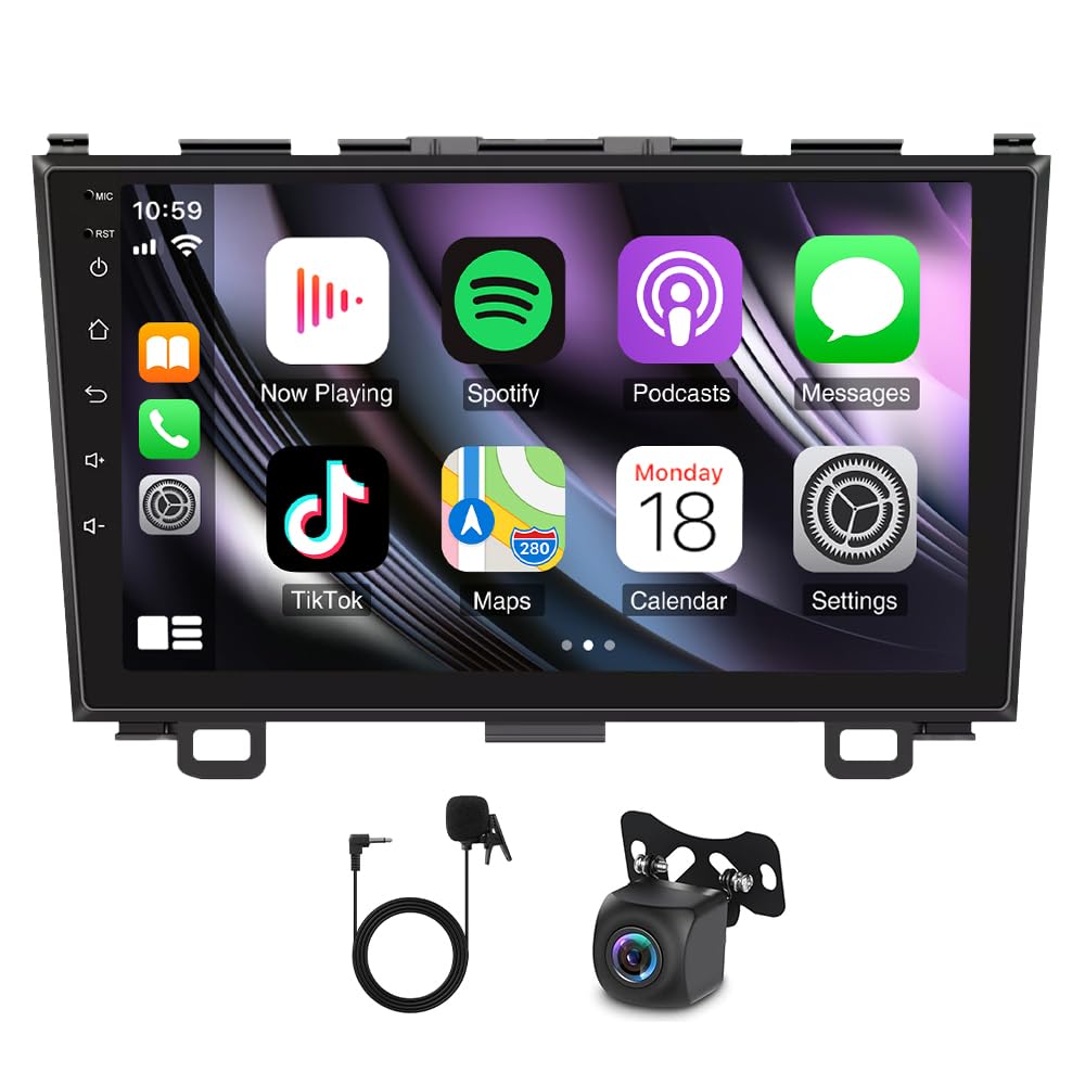 ihreesy 4G+64G Android Autoradio 2 Din kompatibel mit Honda CRV 2007-2011, Android 14 9 Zoll Carplay Android Auto Autoradio mit GPS Navi WiFi Mirror Link FM/RDS Radio SWC Rückfahrkamera ihreesy 4G+64G Android Autoradio 2 Din kompatibel mit Honda CRV 2007-2011, Android 14 9 Zoll Carplay Android Auto Autoradio mit GPS Navi WiFi Mirror Link FM/RDS Radio SWC Rückfahrkamera von ihreesy