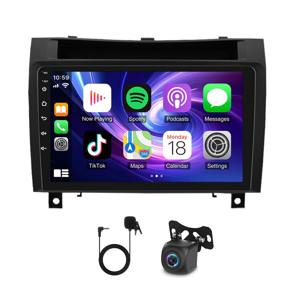 ihreesy 4G+64G Android Autoradio 2 Din kompatibel mit Mercedes SLK R171 W171 2004-2011, Android 14 9 Zoll Carplay Android Auto Autoradio mit GPS Navi WiFi Mirror Link FM/RDS Radio SWC Rückfahrkamera ihreesy 4G+64G Android Autoradio 2 Din kompatibel mit Mercedes SLK R171 W171 2004-2011, Android 14 9 Zoll Carplay Android Auto Autoradio mit GPS Navi WiFi Mirror Link FM/RDS Radio SWC Rückfahrkamera von ihreesy