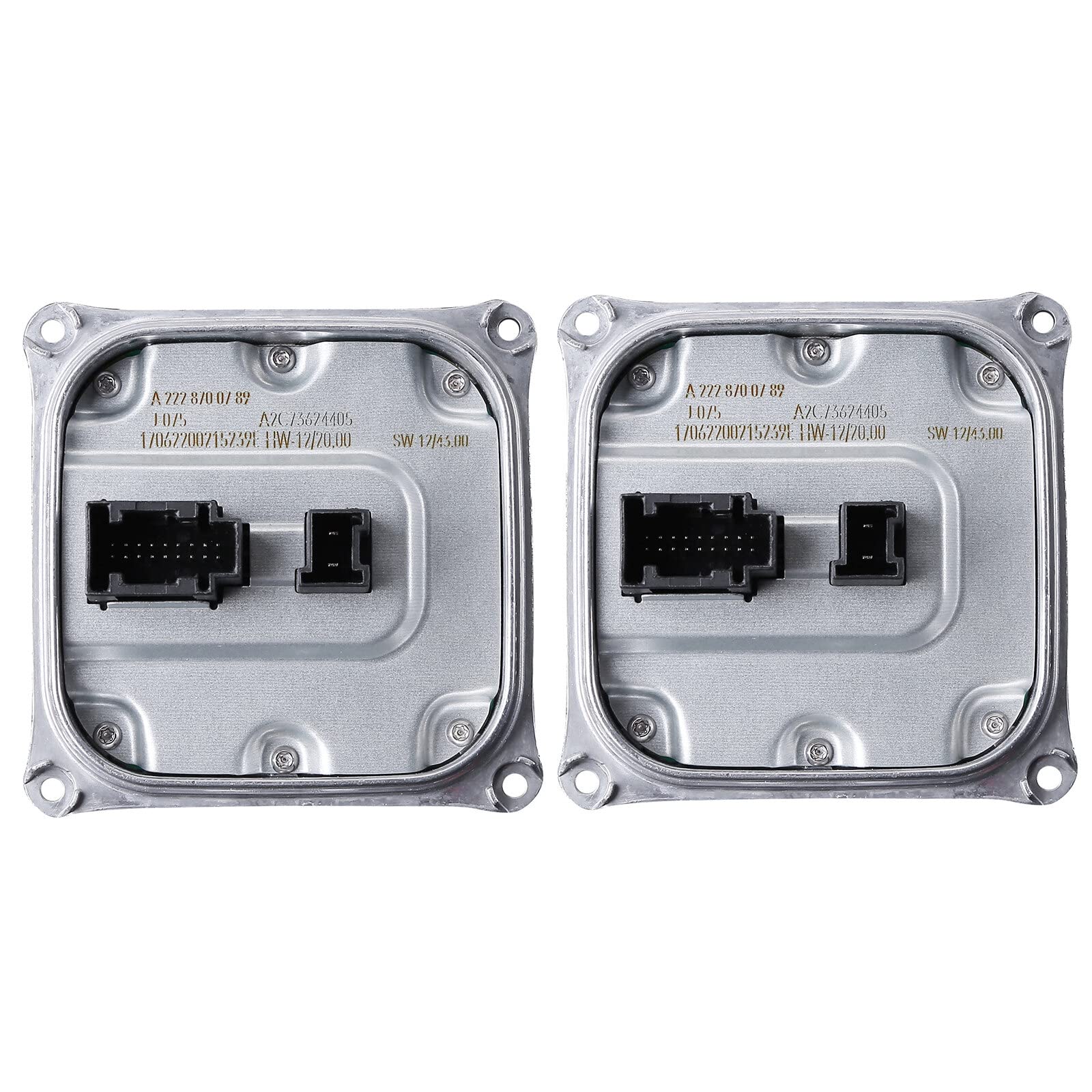 ihreesy A2228700789 Vorschaltgerät-Steuergerät,2 Stück Xenon Ballast Controller kompatibel für W205 W212 W222 E S-Klasse Vorschaltgerät-Steuergerät Ersetzt 222-870-07-89-80 222870078980 A2C73624405 ihreesy A2228700789 Vorschaltgerät-Steuergerät,2 Stück Xenon Ballast Controller kompatibel für W205 W212 W222 E S-Klasse Vorschaltgerät-Steuergerät Ersetzt 222-870-07-89-80 222870078980 A2C73624405 von ihreesy