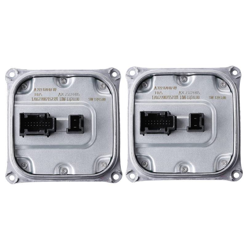 ihreesy A2228700789 Vorschaltgerät-Steuergerät,2 Stück Xenon Ballast Controller kompatibel für W205 W212 W222 E S-Klasse Vorschaltgerät-Steuergerät Ersetzt 222-870-07-89-80 222870078980 A2C73624405 von ihreesy