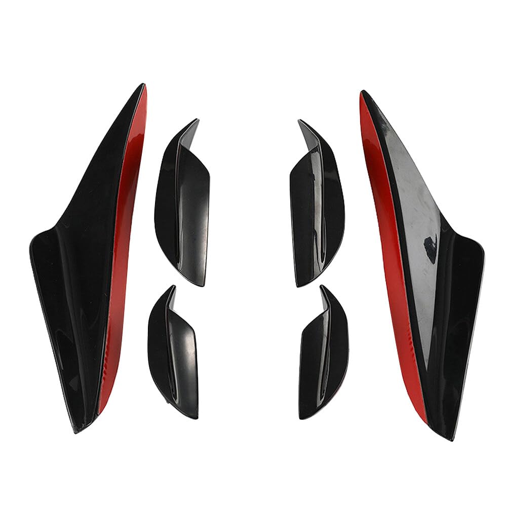 ihreesy Auto Frontstoßstange Lippe Spoiler Flossen, Auto Frontstoßstange Lip Spoiler Selbstklebend Canards Body Spoiler Splitter Universal Auto Luftdurchfluss Frontstoßstange Körper Spoiler ihreesy Auto Frontstoßstange Lippe Spoiler Flossen, Auto Frontstoßstange Lip Spoiler Selbstklebend Canards Body Spoiler Splitter Universal Auto Luftdurchfluss Frontstoßstange Körper Spoiler von ihreesy