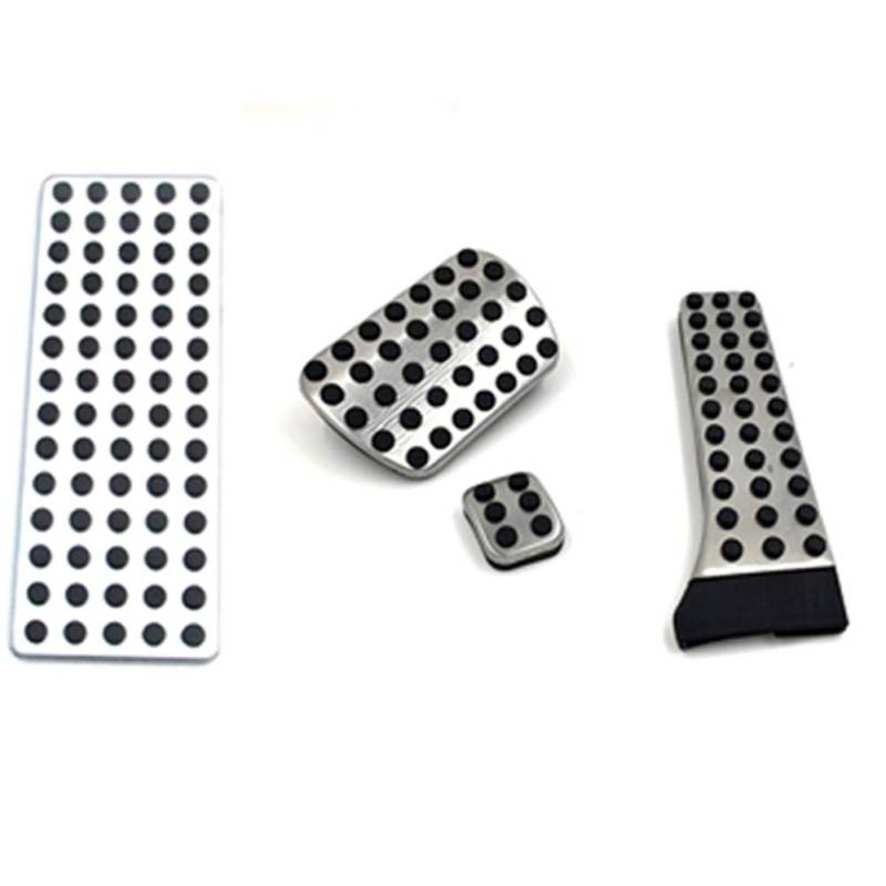 ihreesy Auto Fußpedal Pad Abdeckung Kit,Bremse und Gaspedal Pedal Pad Abdeckung Edelstahl Fußstütze Polster Kompatibel für W203 W204 W211 W212 W210,Automatikgetriebe + Ruhepedal von ihreesy