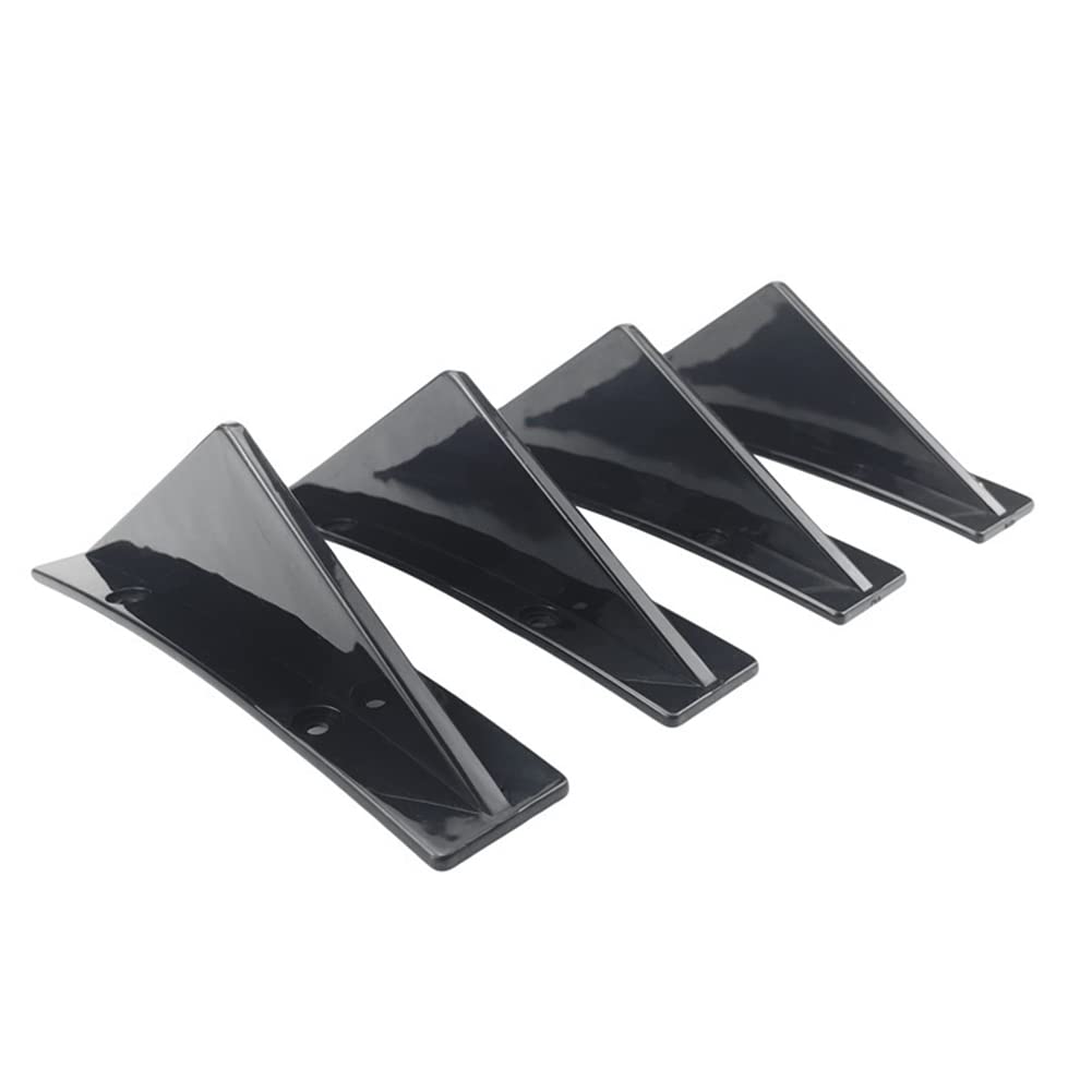 ihreesy Auto Hecklippe Heckstoßstange Diffusor Splitter, Universal Auto Heckstoßstange Chassis Haifischflosse Spoiler Lippe Diffusor, Schwarz ihreesy Auto Hecklippe Heckstoßstange Diffusor Splitter, Universal Auto Heckstoßstange Chassis Haifischflosse Spoiler Lippe Diffusor, Schwarz von ihreesy