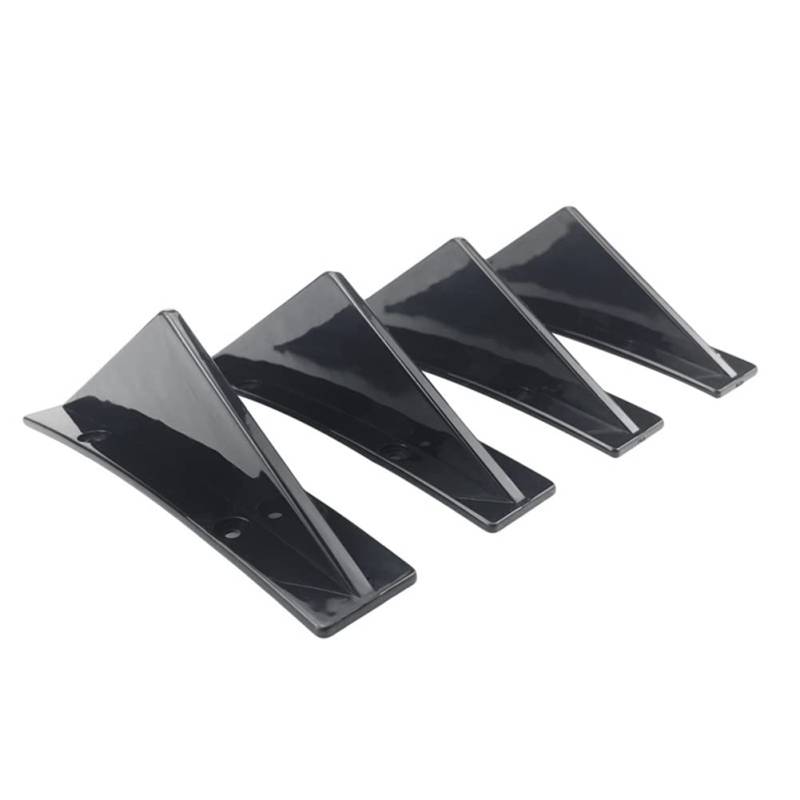 ihreesy Auto Hecklippe Heckstoßstange Diffusor Splitter, Universal Auto Heckstoßstange Chassis Haifischflosse Spoiler Lippe Diffusor, Schwarz von ihreesy