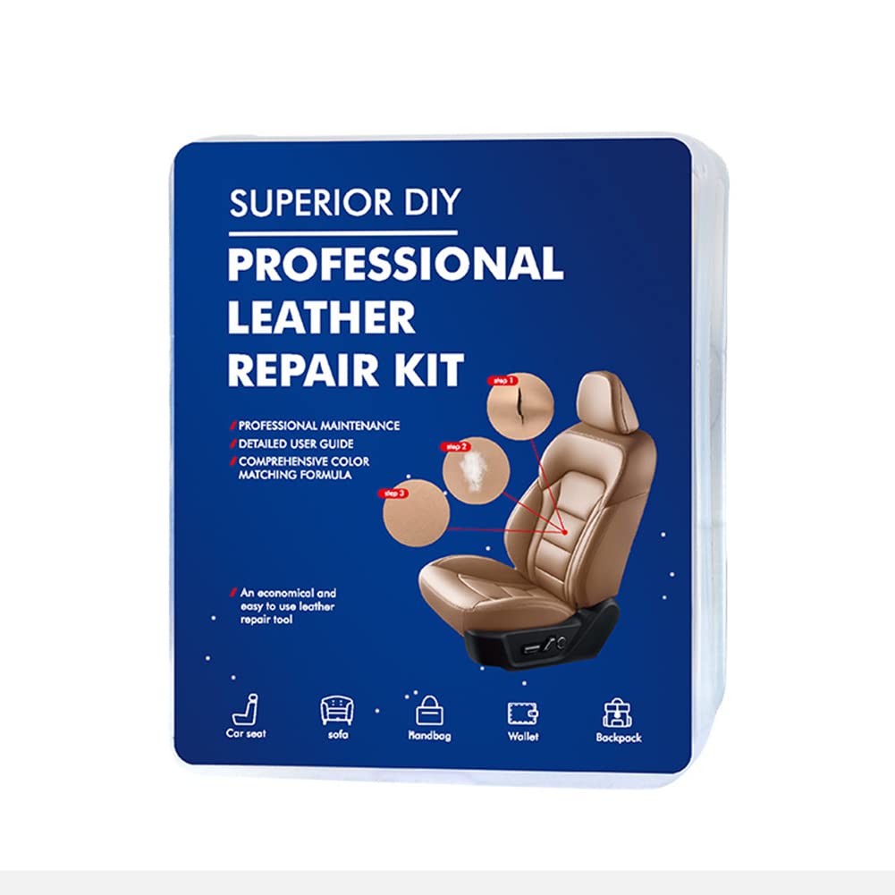 ihreesy Auto Lederreparatur Lederpflege Set, Leder-Reparaturfüller Leder Reparatur Set Leder-Restaurator Leder Restaurierung Set für Couch Autositz Möbel Sofa,Braun Version ihreesy Auto Lederreparatur Lederpflege Set, Leder-Reparaturfüller Leder Reparatur Set Leder-Restaurator Leder Restaurierung Set für Couch Autositz Möbel Sofa,Braun Version von ihreesy