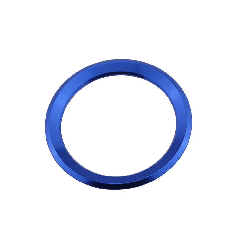 ihreesy Auto Lenkradring,Aluminiumlegierung Auto Lenkrad Center Ring Auto Lenkrad Logo Dekorativer Ring Lenkrad Ring Kompatibel für X1 X3 X5 X6 E36 E39 E46 E30 E60 E90 E92 F30 F35,Blau von ihreesy
