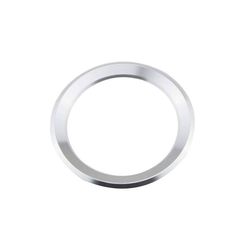 Ihreesy Aluminiumlegierung Auto Lenkrad Center Ring - Dekorativer Ring Kompatibel für X1 X3 X5 X6 E36 E39 E46 E30 E60 E90 E92 F30 F35, Silber von ihreesy