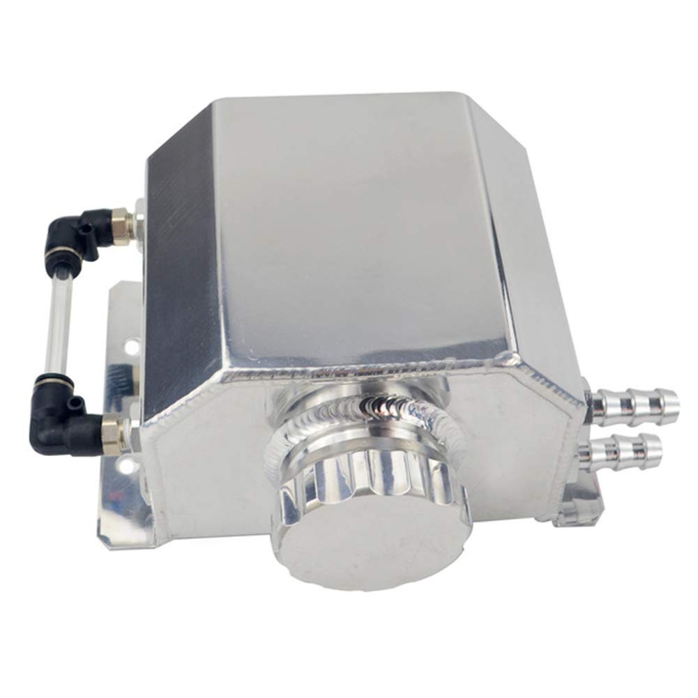 ihreesy Auto Motor Oil Catch Can,1L / 2L Auto Ölauffangbehälter Universal Auto Kühler Aluminium Kühlmittel Ausgleichsbehälter Motoröl Catch Tank Auto Ölbehälter Motor Luft Öl Separator,1L Silber ihreesy Auto Motor Oil Catch Can,1L / 2L Auto Ölauffangbehälter Universal Auto Kühler Aluminium Kühlmittel Ausgleichsbehälter Motoröl Catch Tank Auto Ölbehälter Motor Luft Öl Separator,1L Silber von ihreesy