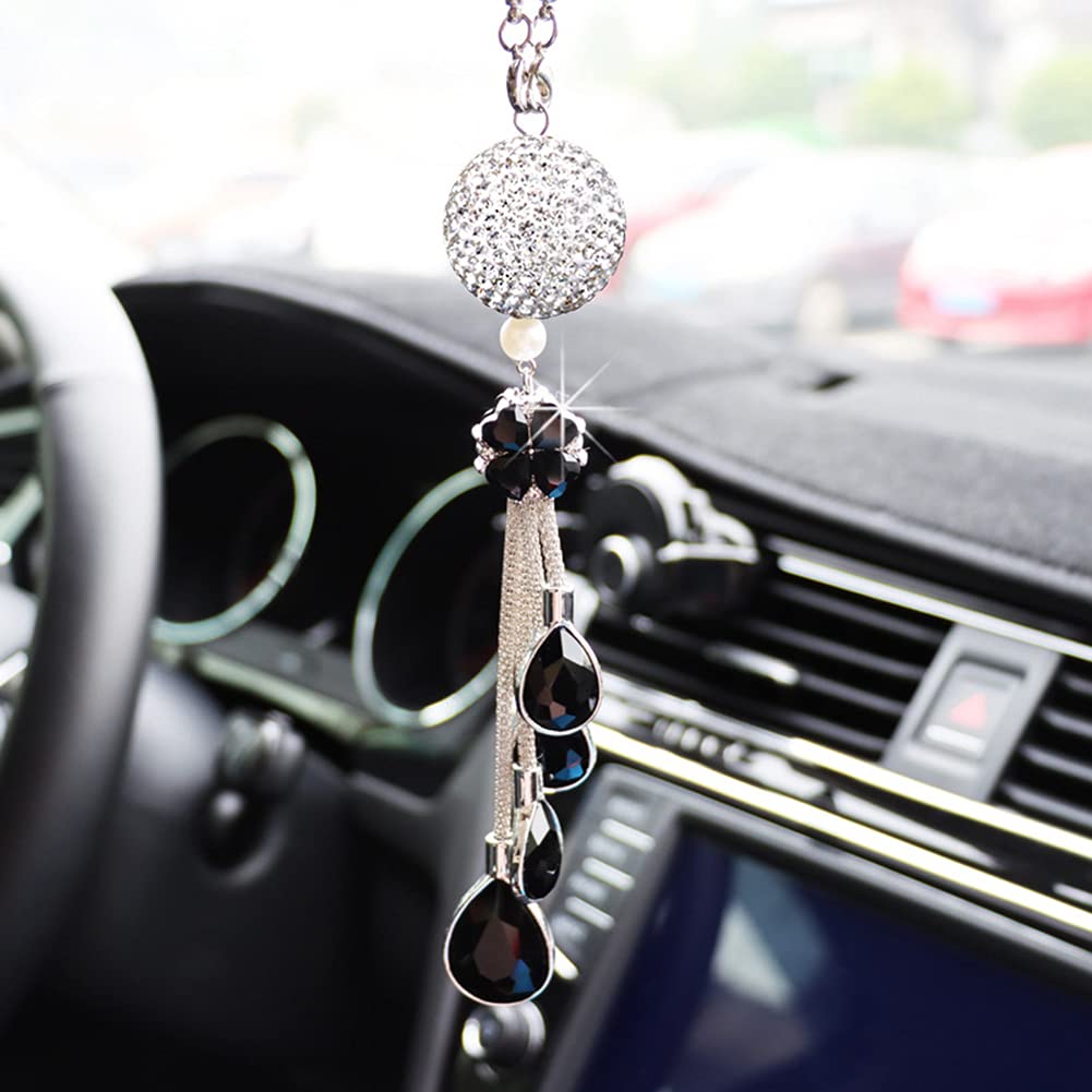 ihreesy Auto Rückspiegel Anhänger,Bling Bling Strass Auto Innenspiegel Anhänger Glitzer Kristall Ornament Hängende Dekoration Charm für Frauen Auto Innere Styling Zubehör,Schwarz ihreesy Auto Rückspiegel Anhänger,Bling Bling Strass Auto Innenspiegel Anhänger Glitzer Kristall Ornament Hängende Dekoration Charm für Frauen Auto Innere Styling Zubehör,Schwarz von ihreesy
