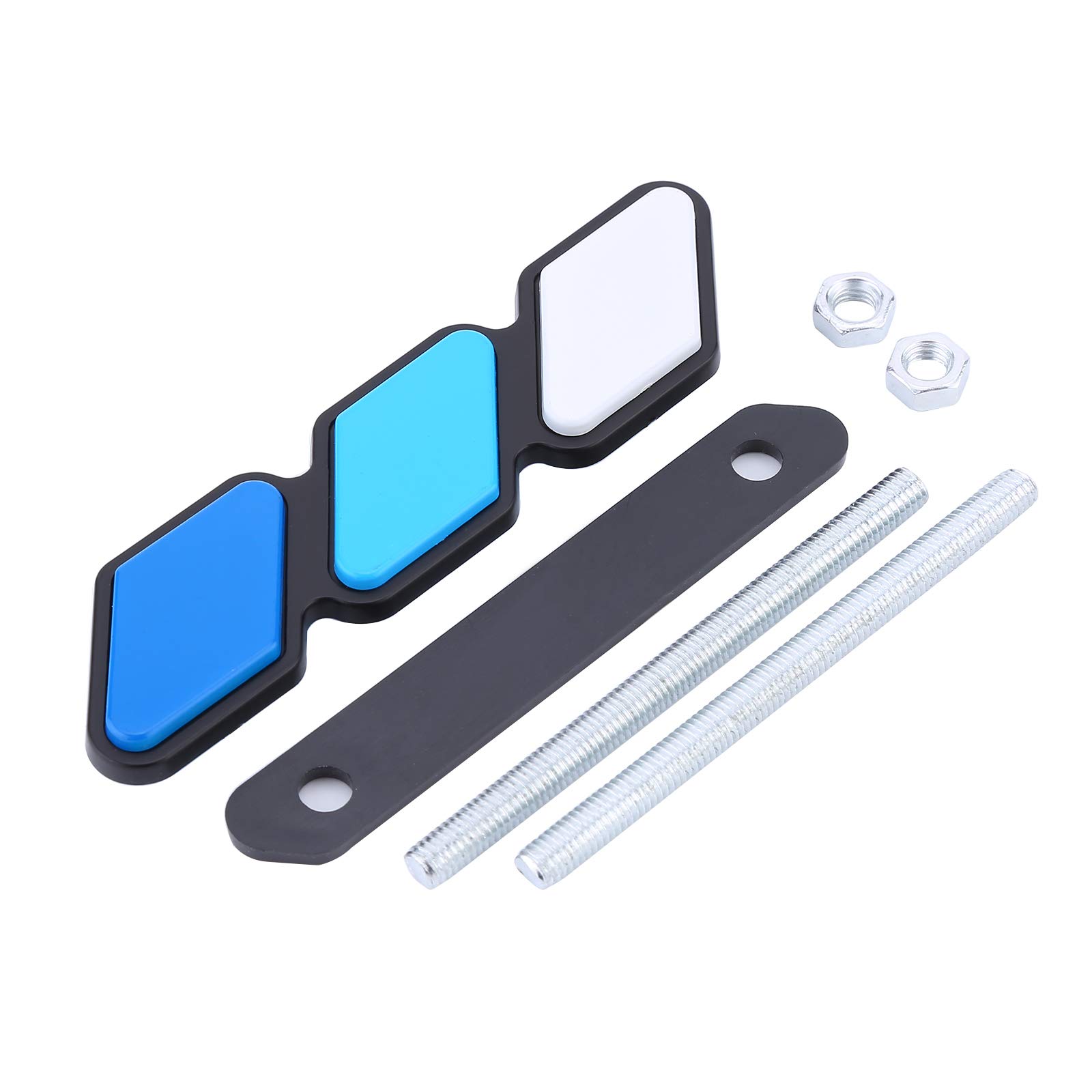ihreesy Auto Vorne Kühlergrill Emblem Badge,Tricolor Kühlergrill Abzeichen Aufkleber Abzeichen Emblem 3 Farben Dekoration Zubehör mit Installation Werkzeug für Auto Mesh Geteiltes Gitter,Blau Weiß ihreesy Auto Vorne Kühlergrill Emblem Badge,Tricolor Kühlergrill Abzeichen Aufkleber Abzeichen Emblem 3 Farben Dekoration Zubehör mit Installation Werkzeug für Auto Mesh Geteiltes Gitter,Blau Weiß von ihreesy