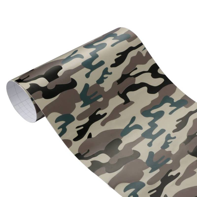 ihreesy Camouflage Vinylfolie,Vinylfolie Camouflage Klebefolie Wasserdicht Vinylfolie Selbstklebend Vinyl Aufkleber Wrap PVC Autoaufkleber Auto Schutzfolie Sticker Dekoration,#C 30cm x 100cm von ihreesy