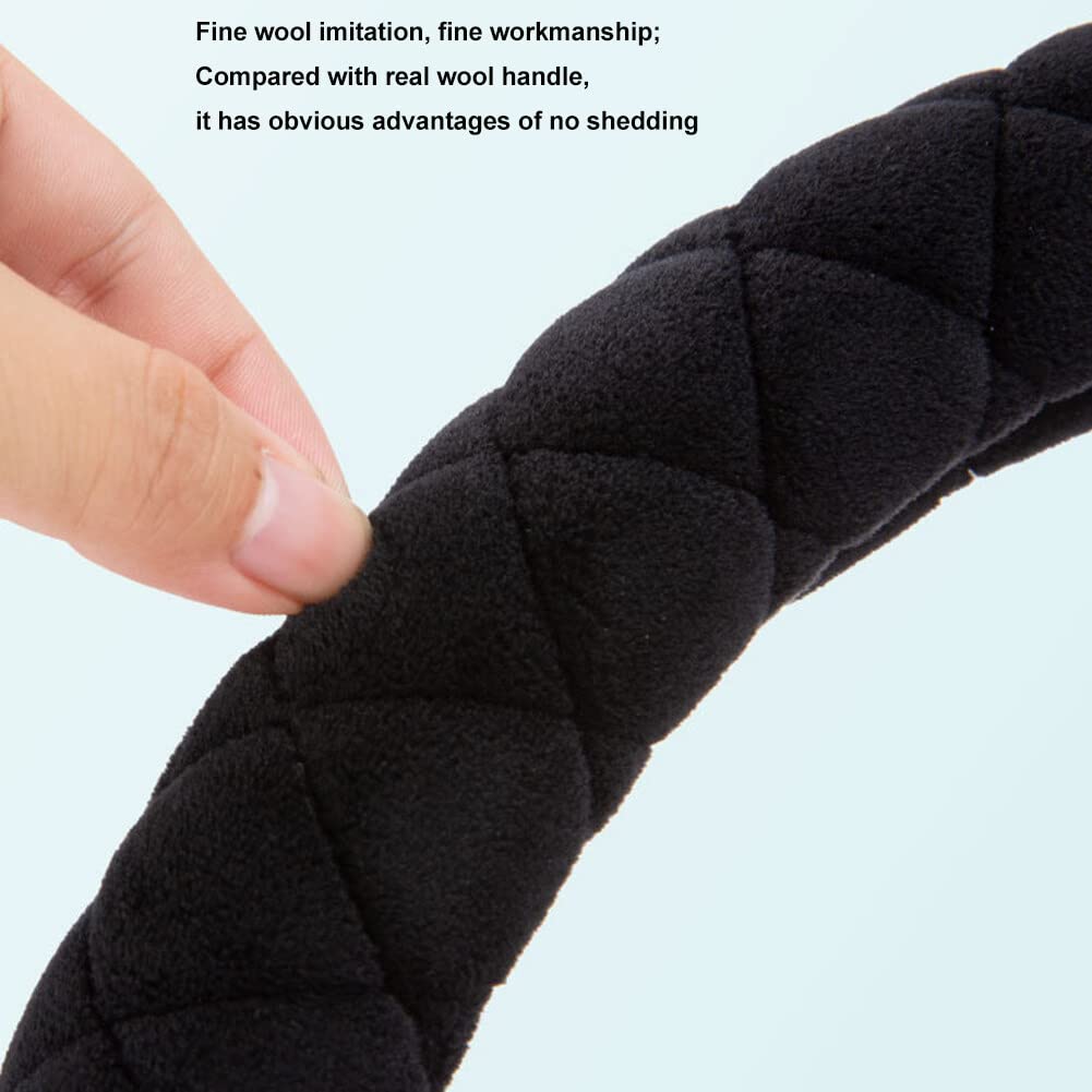 ihreesy D Form Lenkradbezug Plüsch, Winter Lenkradhülle Rutschfester Lenkradabdeckung 38cm Universal Lenkradschutz Anti Rutsch Warme Lenkradabdeckung Lenkradschoner,Schwarz ihreesy D Form Lenkradbezug Plüsch, Winter Lenkradhülle Rutschfester Lenkradabdeckung 38cm Universal Lenkradschutz Anti Rutsch Warme Lenkradabdeckung Lenkradschoner,Schwarz von ihreesy