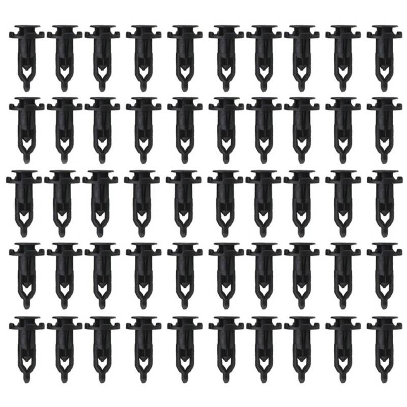 ihreesy Kunststoffnieten Befestigungsclips Push Pin, 50 Stück Auto Niet Spritzschutz Befestigungsklammern Universal Kunststoff-Kotflügelverkleidungen Befestigungselemente 52161-16010 von ihreesy