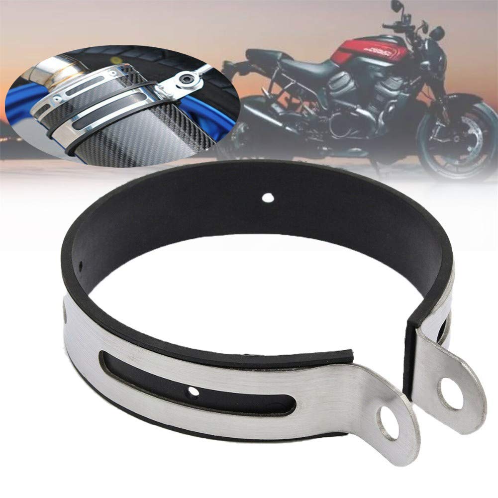 ihreesy Motorrad Auspuffrohrhalterung,Edelstahl Motorrad Schalldämpfer Roller Schalldämpfer Auspuffschelle Aufhängungsband Motorrad Schalldämpferrohrhalter Schlauchschelle,#A Durchmesser 115mm ihreesy Motorrad Auspuffrohrhalterung,Edelstahl Motorrad Schalldämpfer Roller Schalldämpfer Auspuffschelle Aufhängungsband Motorrad Schalldämpferrohrhalter Schlauchschelle,#A Durchmesser 115mm von ihreesy
