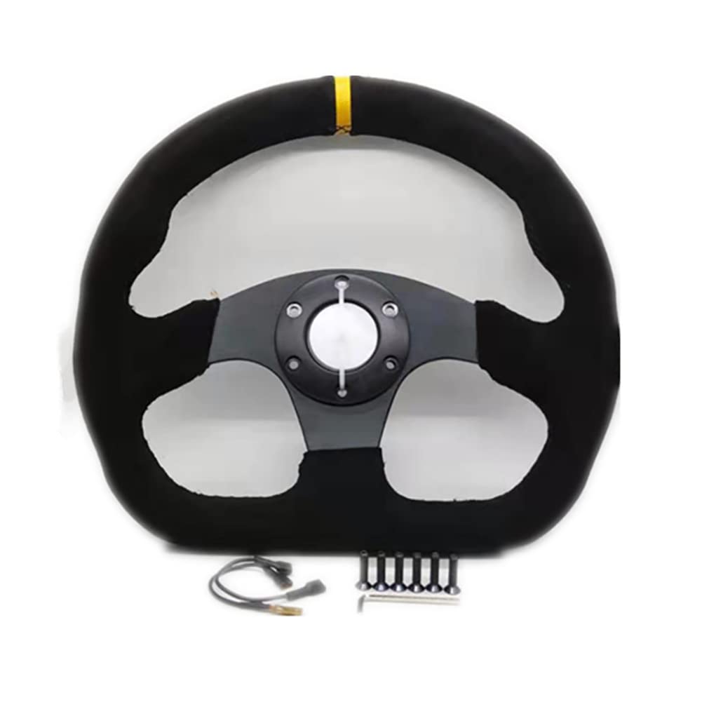 ihreesy Racing Lenkrad,13 Zoll Driving Force Racing Lenkrad 320mm Durchmesser Rennlenkrad Universal Auto Lenkrad Wildleder Racing Wheel Lenkrad Sportlenkrad Auto Modifikation Zubehör,Gelb ihreesy Racing Lenkrad,13 Zoll Driving Force Racing Lenkrad 320mm Durchmesser Rennlenkrad Universal Auto Lenkrad Wildleder Racing Wheel Lenkrad Sportlenkrad Auto Modifikation Zubehör,Gelb von ihreesy