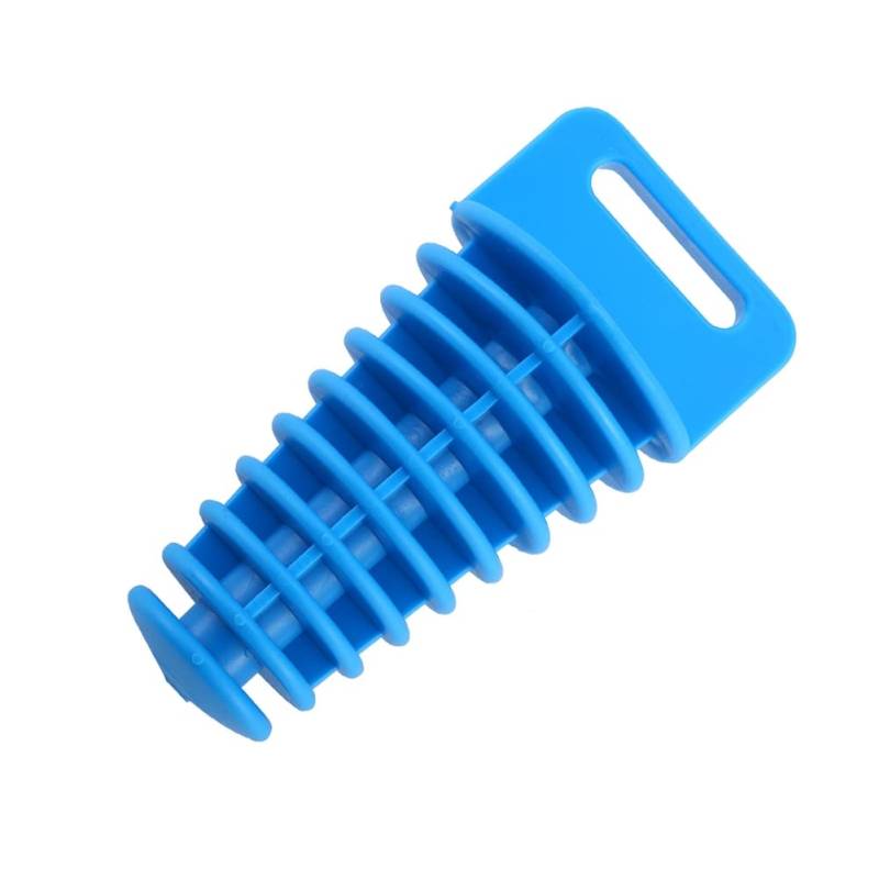 ihreesy Schalldämpfer Auspuff Waschstopfen,Motorrad Schalldämpfer Auspuffrohr Stopfen PVC Motocross Auspuffstopfen Stecker Waschstopfen Stöpsel Wash Plug für Motorrad Dirt Bike,Blau 75 * 47 * 27mm von ihreesy