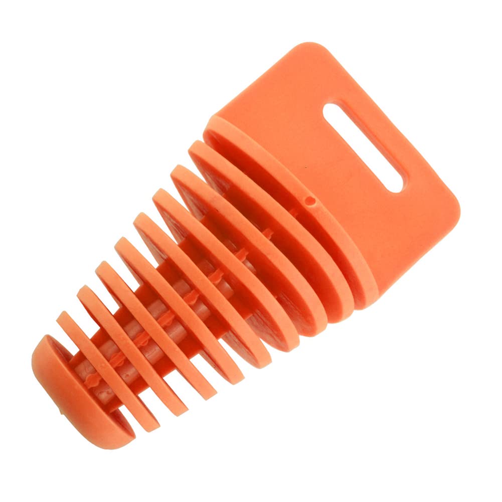 ihreesy Schalldämpfer Auspuff Waschstopfen,Motorrad Schalldämpfer Auspuffrohr Stopfen PVC Motocross Auspuffstopfen Stecker Waschstopfen Stöpsel Wash Plug für Motorrad Dirt Bike,Orange 75 * 60 * 34mm von ihreesy