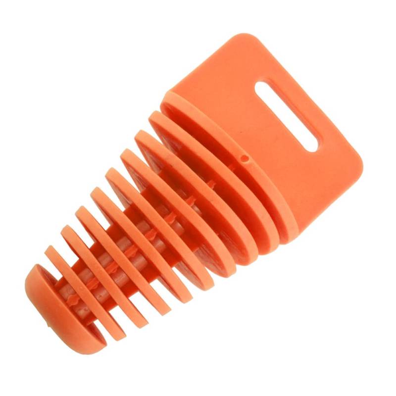 ihreesy Schalldämpfer Auspuff Waschstopfen,Motorrad Schalldämpfer Auspuffrohr Stopfen PVC Motocross Auspuffstopfen Stecker Waschstopfen Stöpsel Wash Plug für Motorrad Dirt Bike,Orange 75 * 60 * 34mm von ihreesy