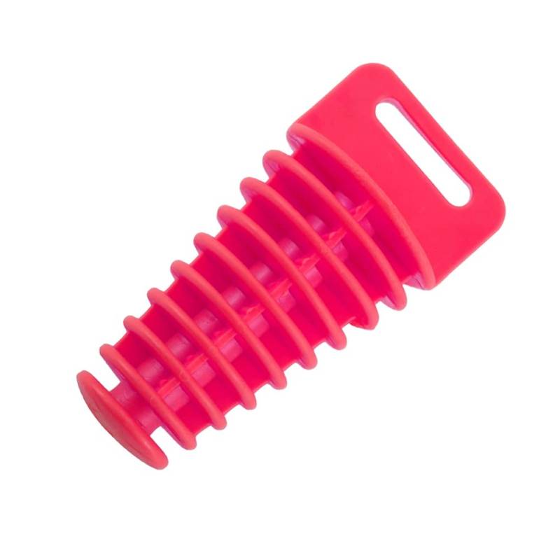 ihreesy Schalldämpfer Auspuff Waschstopfen,Motorrad Schalldämpfer Auspuffrohr Stopfen PVC Motocross Auspuffstopfen Stecker Waschstopfen Stöpsel Wash Plug für Motorrad Dirt Bike,Rosa 75 * 47 * 27mm von ihreesy