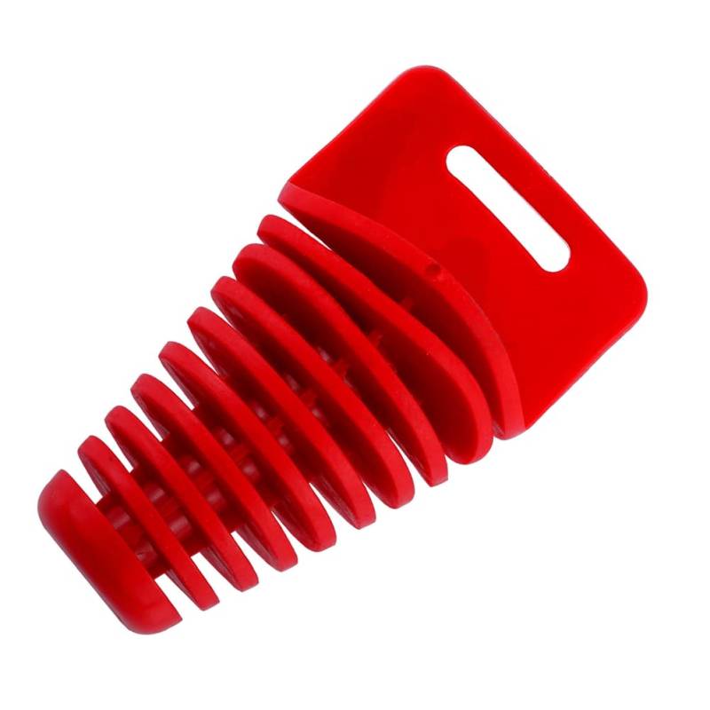 ihreesy Schalldämpfer Auspuff Waschstopfen,Motorrad Schalldämpfer Auspuffrohr Stopfen PVC Motocross Auspuffstopfen Stecker Waschstopfen Stöpsel Wash Plug für Motorrad Dirt Bike,Rot 75 * 60 * 34mm von ihreesy