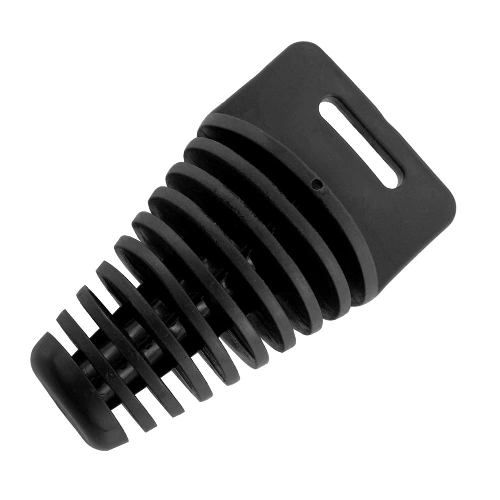 ihreesy Schalldämpfer Auspuff Waschstopfen,Motorrad Schalldämpfer Auspuffrohr Stopfen PVC Motocross Auspuffstopfen Stecker Waschstopfen Stöpsel Wash Plug für Motorrad Dirt Bike,Schwarz 75 * 60 * 34mm von ihreesy