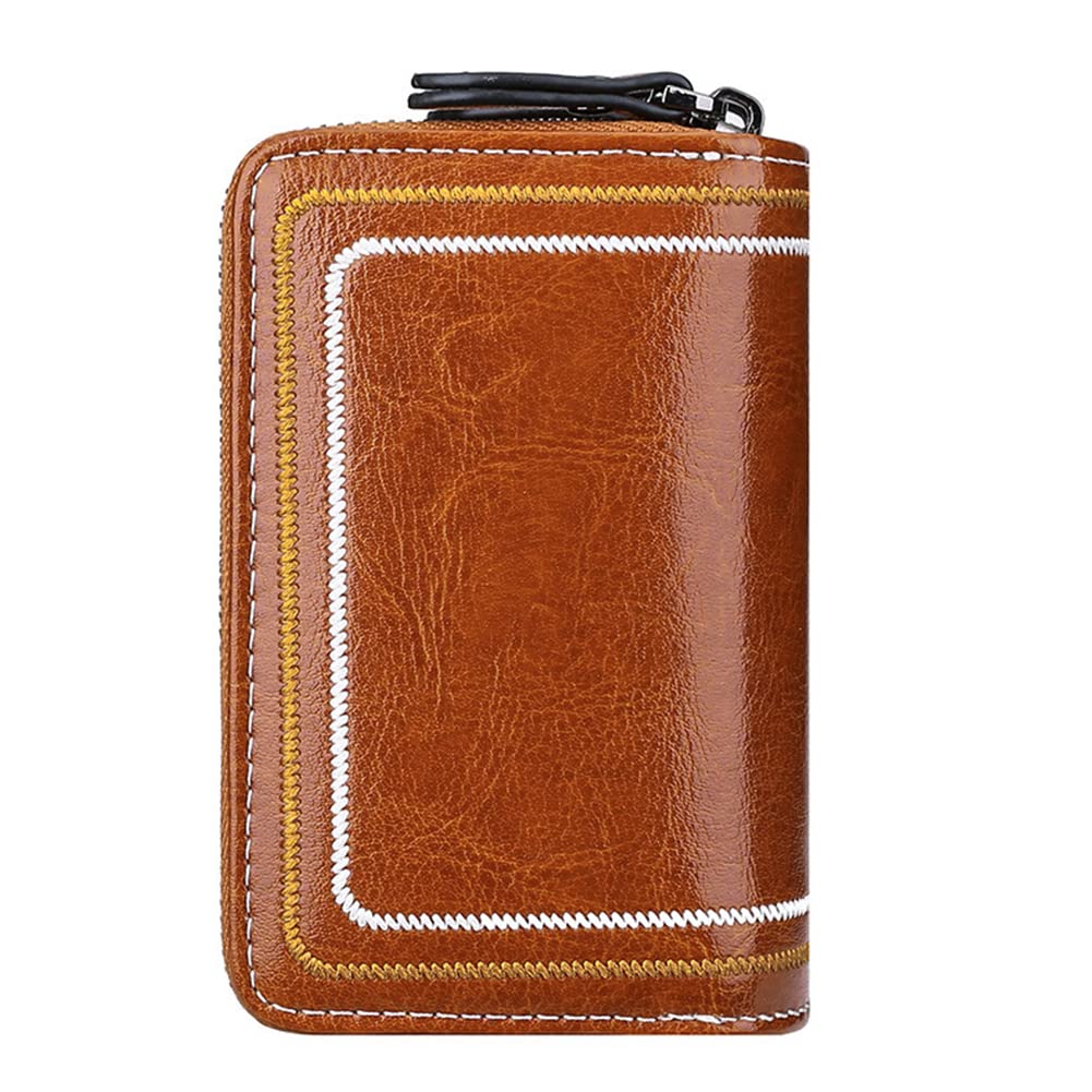ihreesy Schlüsseletui aus Rindsleder, Retro Schlüsseltasche Schlüsselmäppchen Klein Autoschlüssel Hülle Damen Schlüsselanhänger Schlüsselbeutel Tasche mit Doppelter Reißverschluss,Braun ihreesy Schlüsseletui aus Rindsleder, Retro Schlüsseltasche Schlüsselmäppchen Klein Autoschlüssel Hülle Damen Schlüsselanhänger Schlüsselbeutel Tasche mit Doppelter Reißverschluss,Braun von ihreesy