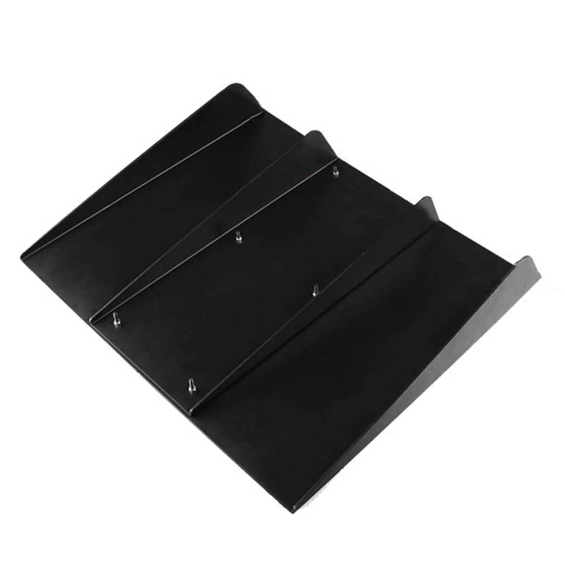 ihreesy Shark Fin Diffusor, Universal Heck Diffusor für Auto Heckstoßstange Spoilerlippe, Schwarz, Kunststoff, 49cm x 55,7cm von ihreesy