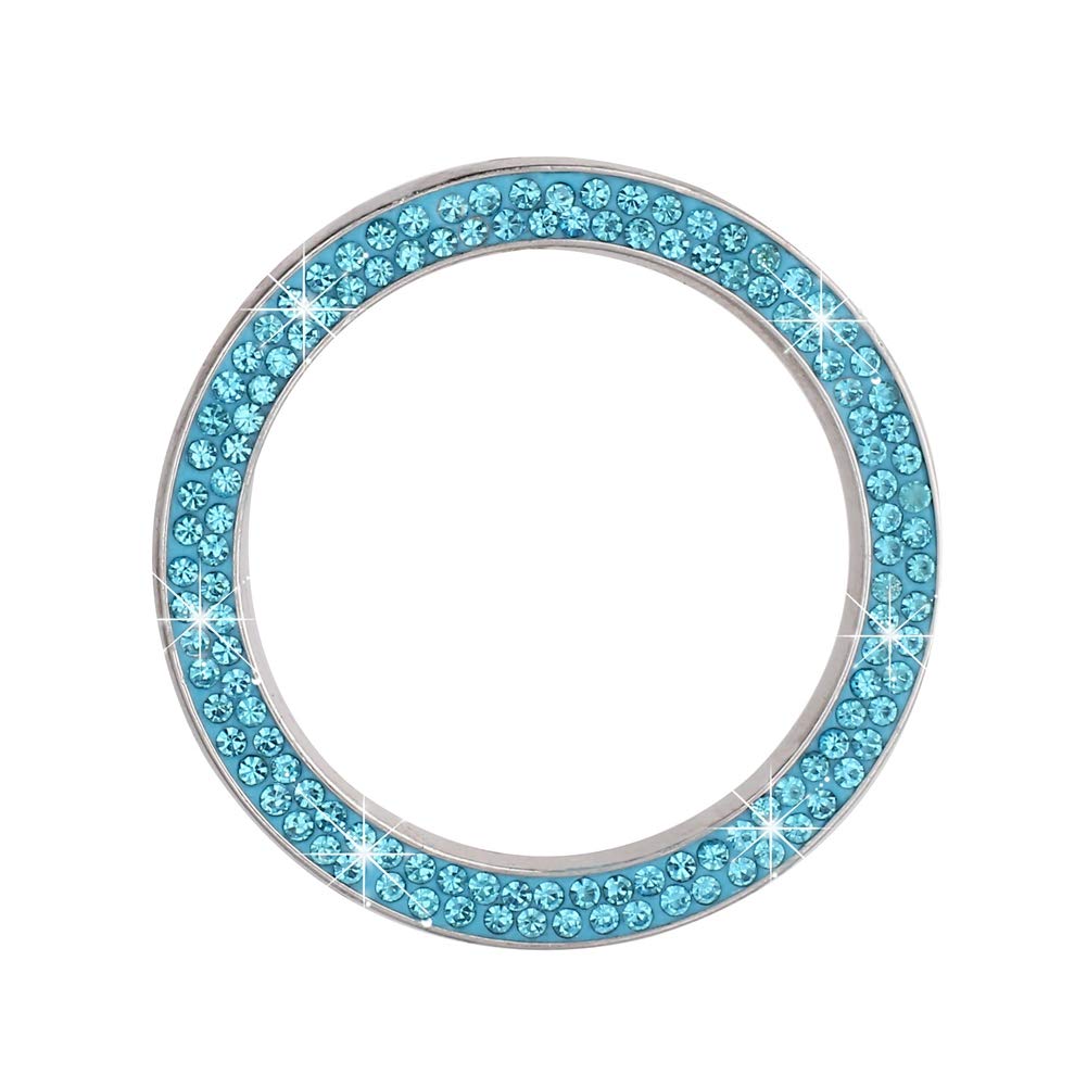 ihreesy Strass Kristall Auto Start Stopp Dekoration Ring,Auto Motor Start Stop Druckknopf Abdeckung Kristall Innenring Aufkleber Universal Bling Auto Dekor Zubehör,Blau See ihreesy Strass Kristall Auto Start Stopp Dekoration Ring,Auto Motor Start Stop Druckknopf Abdeckung Kristall Innenring Aufkleber Universal Bling Auto Dekor Zubehör,Blau See von ihreesy