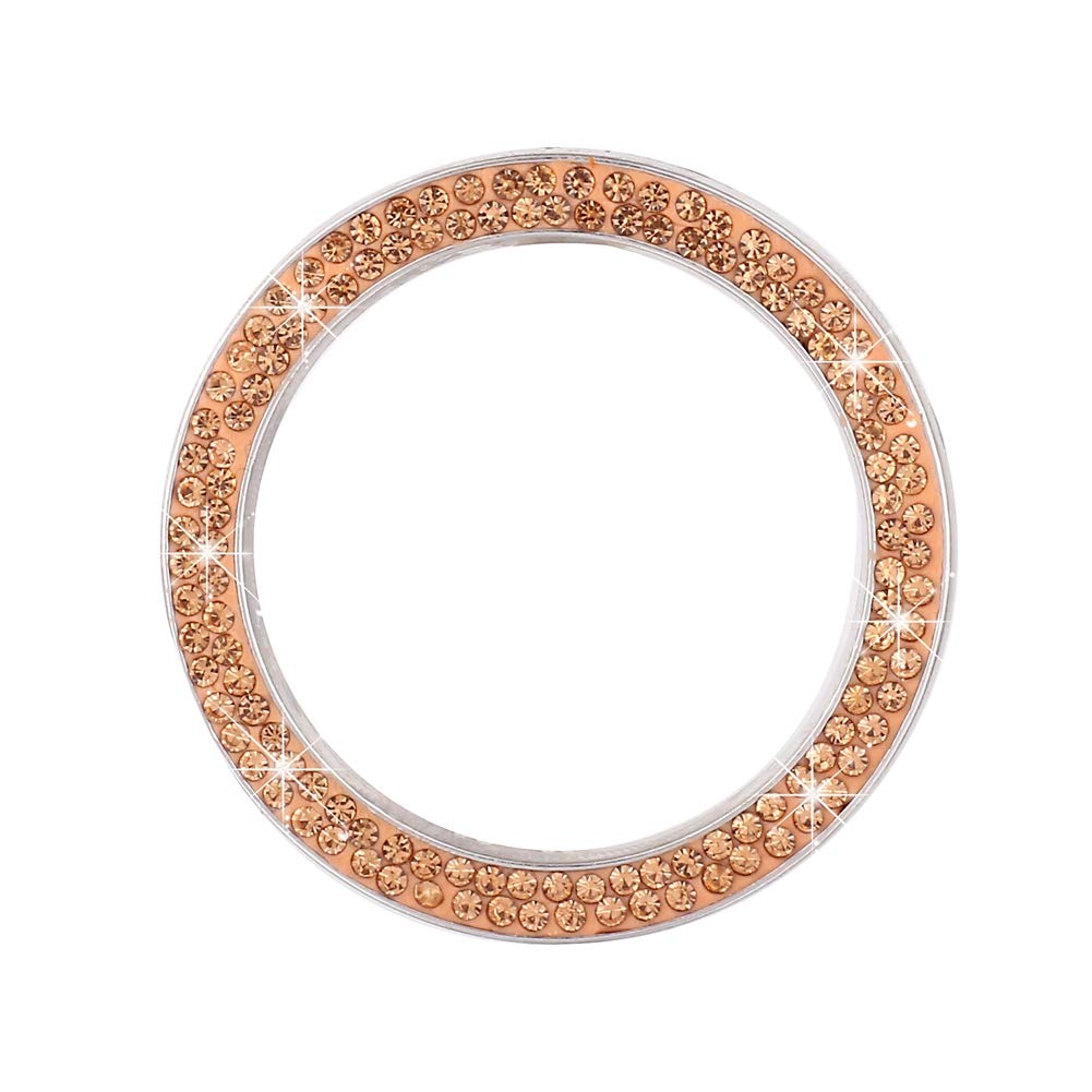 ihreesy Strass Kristall Auto Start Stopp Dekoration Ring,Auto Motor Start Stop Druckknopf Abdeckung Kristall Innenring Aufkleber Universal Bling Auto Dekor Zubehör,Hell Gold ihreesy Strass Kristall Auto Start Stopp Dekoration Ring,Auto Motor Start Stop Druckknopf Abdeckung Kristall Innenring Aufkleber Universal Bling Auto Dekor Zubehör,Hell Gold von ihreesy