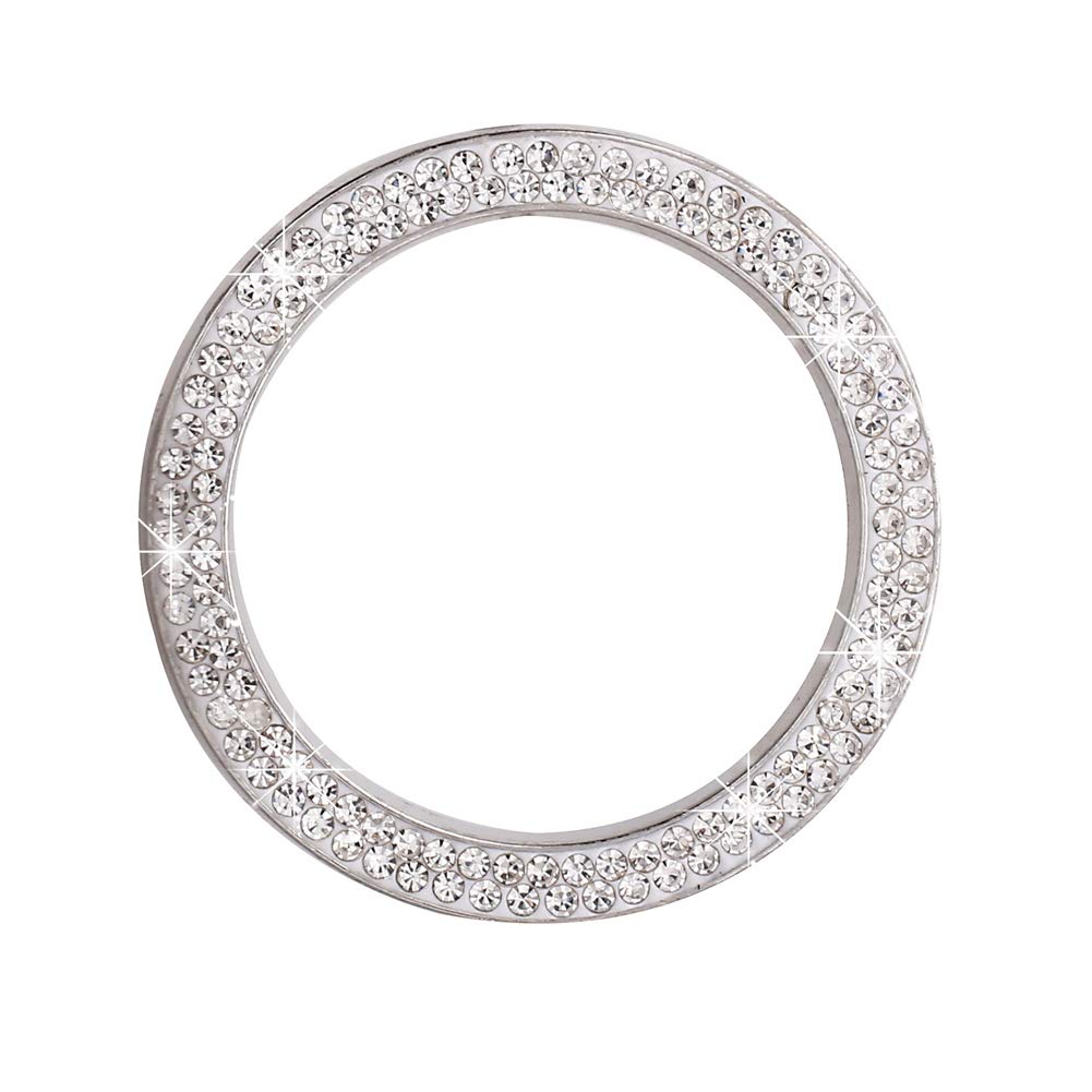 ihreesy Strass Kristall Auto Start Stopp Dekoration Ring,Auto Motor Start Stop Druckknopf Abdeckung Kristall Innenring Aufkleber Universal Bling Auto Dekor Zubehör,Weiß ihreesy Strass Kristall Auto Start Stopp Dekoration Ring,Auto Motor Start Stop Druckknopf Abdeckung Kristall Innenring Aufkleber Universal Bling Auto Dekor Zubehör,Weiß von ihreesy